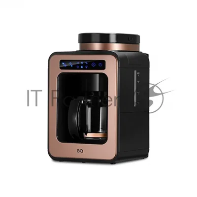 Кофеварка капельная BQ CM7000 Rose Gold-Black со встроенной кофемолкой, исп. кофе - молотый/зерновой, 0.6 л, 600 Вт.