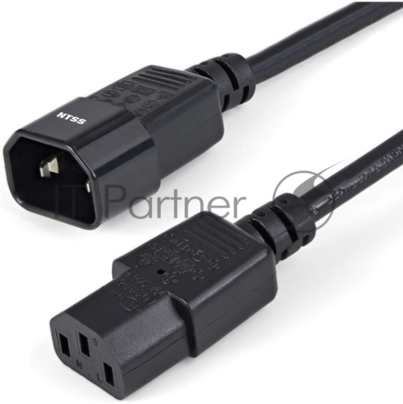 Шнур питания NTSS NTSS-PC13142 C13-С14 проводник.:3x0.75мм2 1.8м 220/250В 10А черный