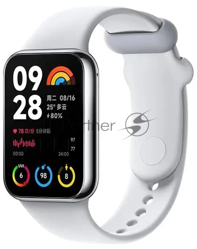 Фитнес-браслет Xiaomi Smart Band 8 Pro, 1.74 дюйм, AMOLED, Bluetooth, 5ATM, серый