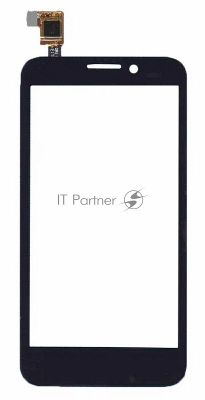 Сенсорное стекло (тачскрин) для Alcatel One Touch Snap 7025D, черное