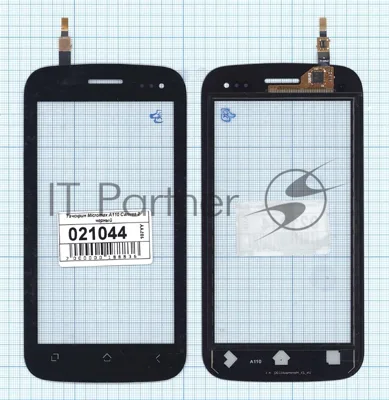 Сенсорное стекло (тачскрин) для Micromax A110 Canvas 2 черное