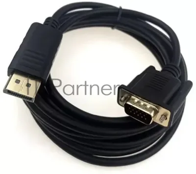 Кабель GoPower DISPLAYPORT-VGA 1.8M 00-00027497 черный