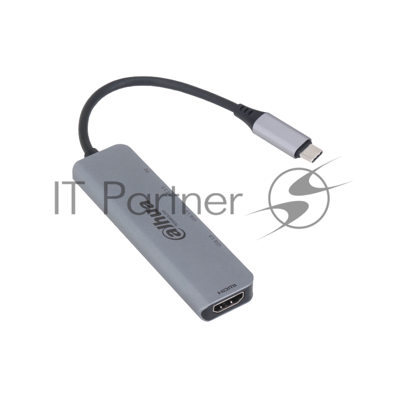 USB-концентратор Dahua TC35, USB Type-C, HDMI + USB 3.0 + PD Docking Station, USB