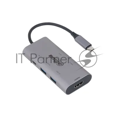 USB-концентратор Dahua TC37, USB Type-C, USB 3.0 + HDMI + SD/TF + PD Docking Station, USB