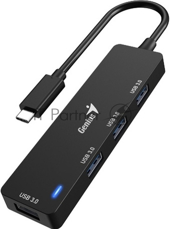 USB-концентратор Genius UH-400, USB Type-C, USB 3.0, USB