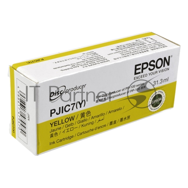 Картридж струйный Epson PJIC7 желтый для Discproducer PP-100 (C13S020451/C13S020692)
