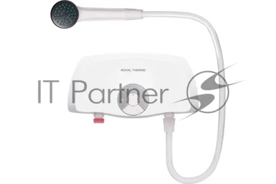 Водонагреватель электрический проточный Royal Thermo Smartfix S белый, 2–3,7 л/мин, 3,5 кВт