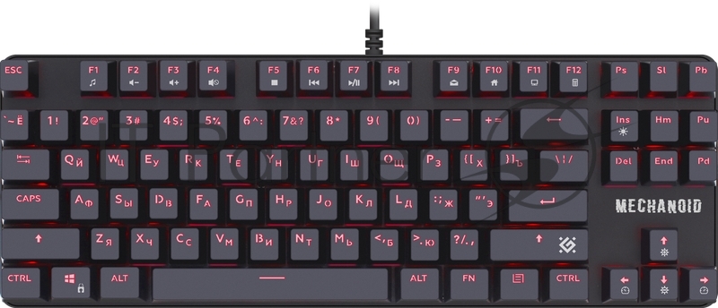 Клавиатура проводная Defender MECHANICAL MECHANOID GK-581 RU BLK