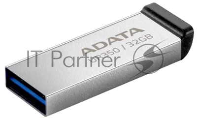 Флешка USB ADATA UR350 (UR350-32G-RSR/BK), 32Gb, USB 3.2, R/W 100/15, серебристый/черный