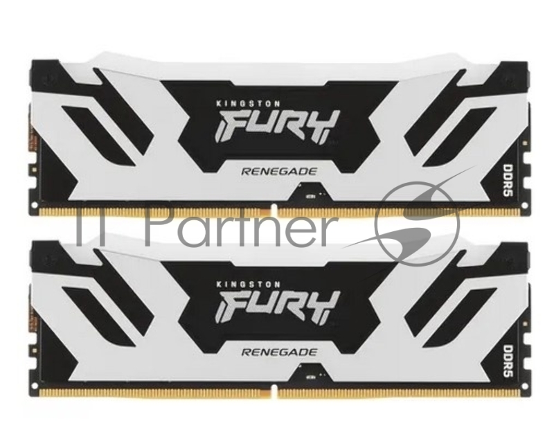 Оперативная память Kingston Fury Renegade, DDR5, 96Gb (2x48GB), 6000MHz, CL32, DIMM, с радиаторами, cеребристый/черный