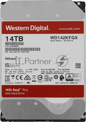 Жесткий диск HDD WD Red Pro 14Tb 7200rpm SATA 512Mb 3.5"