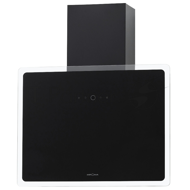 Вытяжка кухонная вертикальная Krona AURA 600 FRAME BLACK S черный с прозрачным кантом