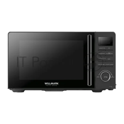 Микроволновая печь Willmark WMO-205DB черный, 20 л, 700 Вт, переключатели - кнопки, поворотный механизм