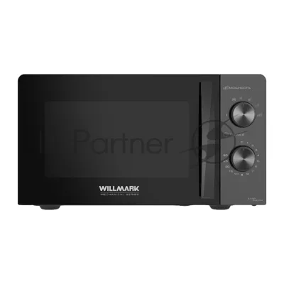 Микроволновая печь WILLMARK WMO-201MB черный, 20 л, 700 Вт, переключатели - поворотный механизм