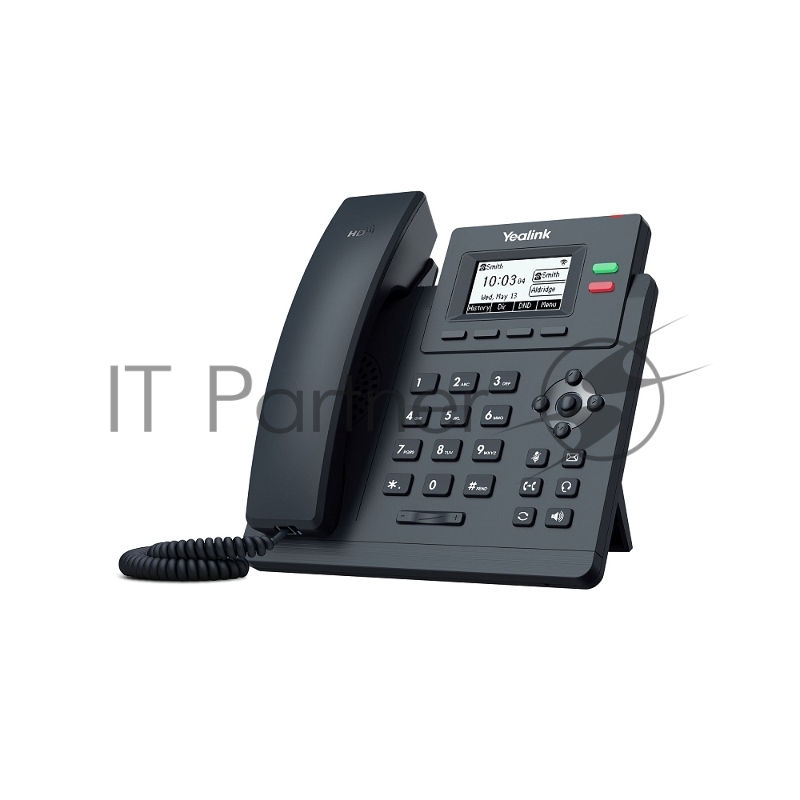 Настольный IP-телефон YEALINK SIP-T31W, 2 аккаунта, дисплей 2.3", Wi-Fi, PoE, БП шт