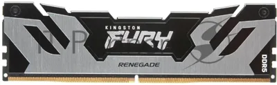 Оперативная память Kingston Fury Renegade, DDR5, 48Gb (1x48GB), 6000MHz, CL32, DIMM, с радиатором, серебристый