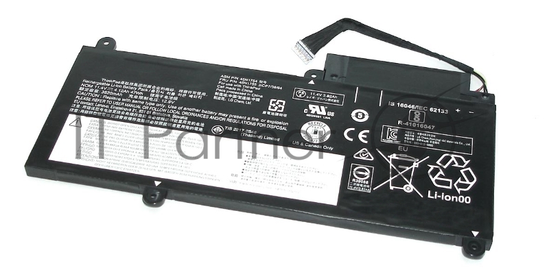 Аккумуляторная батарея для ноутбука Lenovo ThinkPad E450, E455 53Wh черный