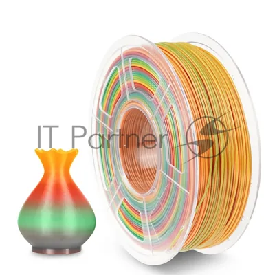 Филамент NVPrint PETG Rainbow для 3D печати диаметр 1.75мм длина 330 метров масса 1 кг