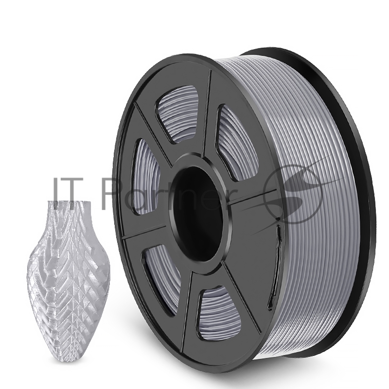 Филамент NVPRINT PETG Silver для 3D печати диаметр 1.75мм длина 330 метров масса 1 кг
