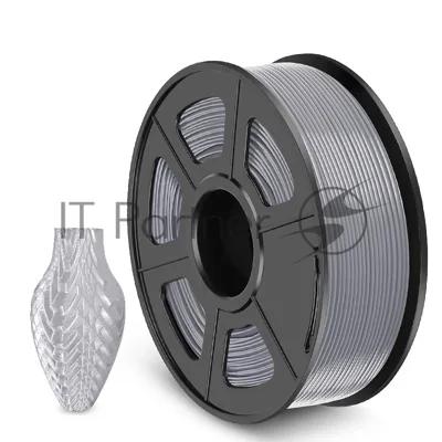Филамент NVPRINT PETG Silver для 3D печати диаметр 1.75мм длина 330 метров масса 1 кг