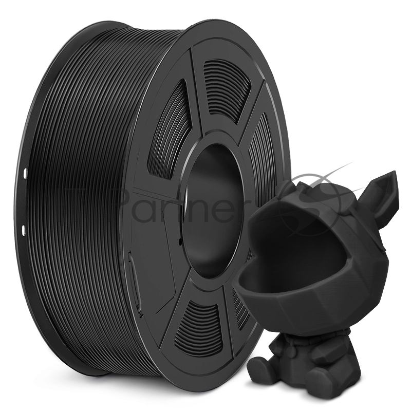 Филамент NVPRINT PLA Meta Black для 3D печати диаметр 1.75мм длина 330 метров масса 1 кг