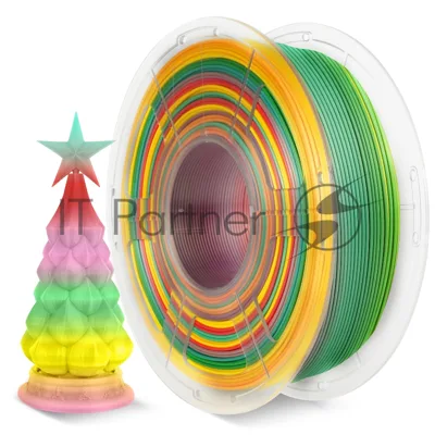 Филамент NVPrint PLA Rainbow 01 для 3D печати диаметр 1.75мм длина 330 метров масса 1 кг