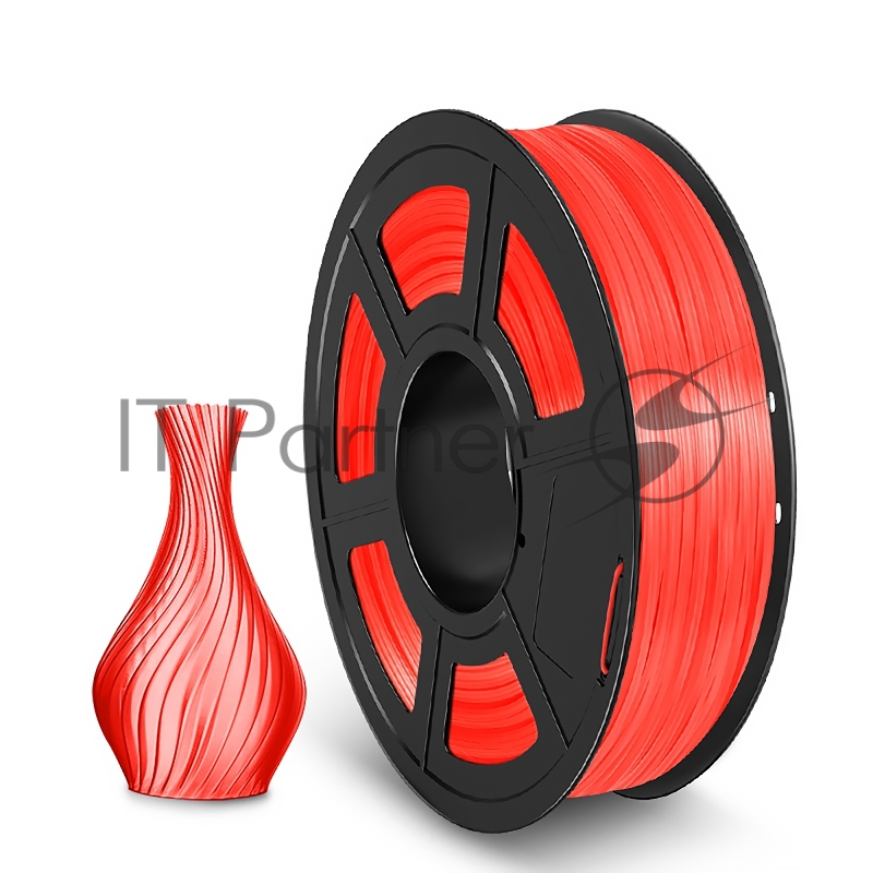 Филамент NVPrint TPU Trans. Red для 3D печати диаметр 1.75мм длина 165 метров масса 0,5 кг