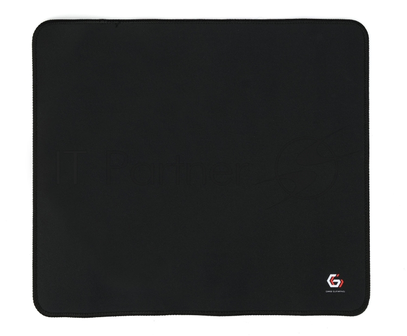 Коврик для мыши Gembird MP-35-30-BLACK, черный, 350х300х3мм, ткань/резина, оверлок, коробка