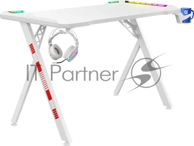Стол игровой Defender FOTON RGb белый