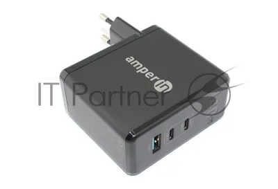 Блок питания (сетевой адаптер) Amperin GaN charger (YDS-TC140-012A) 140W, черный