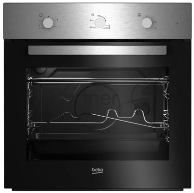 Газовый духовой шкаф Beko BBIGT21100X с откидным электрическим грилем; автоматический электроподжиг; поворотные переключатели; металлические направляющие; объем - 72л; 3 стекла дверцы; 1 решетка; 1 противень; вертел. Цвет нержавеющая сталь; Материал панели управления Металл	нержавеющая сталь