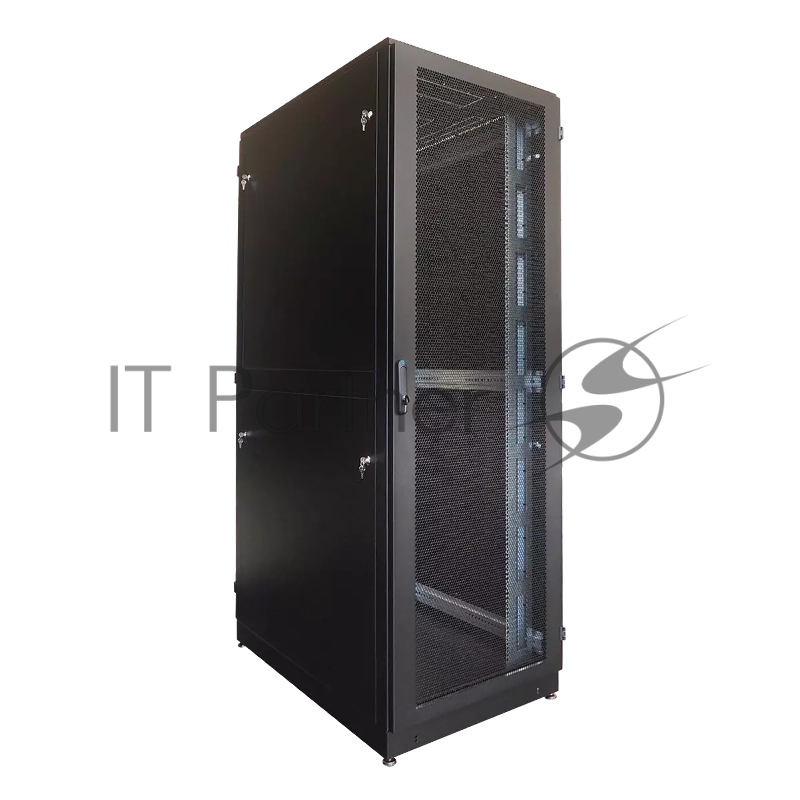 Шкаф серверный напольный 42U (800 1200) двойные перфорированные двери 2 шт.