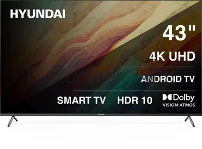 Телевизор Hyundai 43" H-LED43BU7009 черный LED UHD 60Hz Smart TV