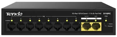 Коммутатор Tenda S110PC 10PORT 10/100M