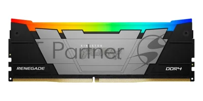 Оперативная память Kingston Fury Renegade, DDR4, 64Gb (2x32GB), 3200MHz, CL16, DIMM, радиатор, RGB, серебристый/черный