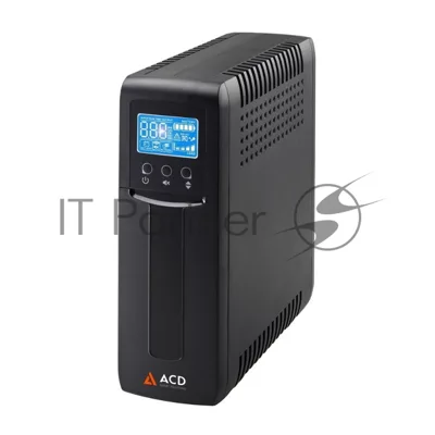 Источник бесперебойного питания (ИБП) ACD PW-Slim 700 / 700ВА / 420Вт /4 x CEE 7 (евророзетка)