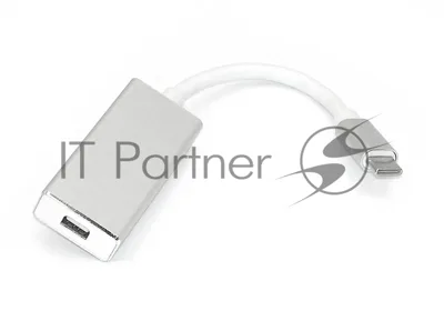 Адаптер Type-C на mini DisplayPort, серебро