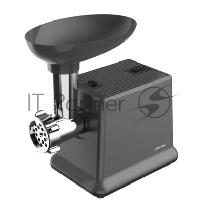 Мясорубка электрическая Centek CT-1624 черный, 2000 Вт, 2.0 кг/мин, реверс, защита от перегрузки, насадки - 4