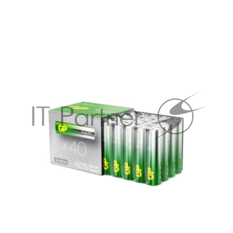 Алкалиновые батарейки GP Super Alkaline G-Tech 24А ААA - 40 шт. в пленке