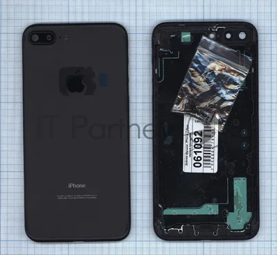 Задняя крышка для iPhone 7 Plus (5.5) черный Jet Black