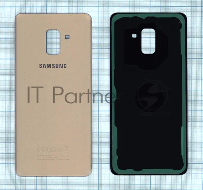 Задняя крышка для Samsung A730F Galaxy A8 Plus (2018) золотой