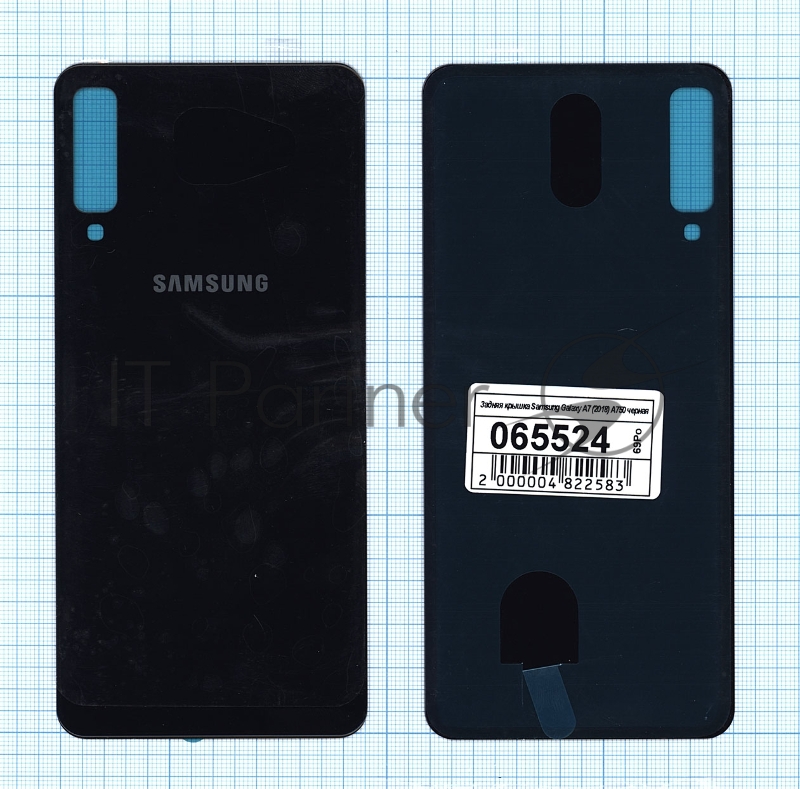 Задняя крышка для Samsung Galaxy A7 (2018) SM-A750F черный