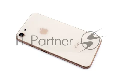 Задняя крышка (корпус) в сборе с рамкой для Apple iPhone 8 розовый (Rose Gold)