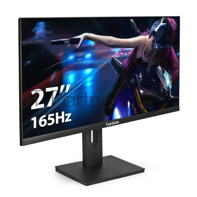Монитор 27" ExeGate Combat EG2707C IPS 1920x1080, 165 Гц, 1 мс, 16:9, 250 кд/м2, 1xHDMI, 1xDP, USB, 1x3.5 мм, черный
