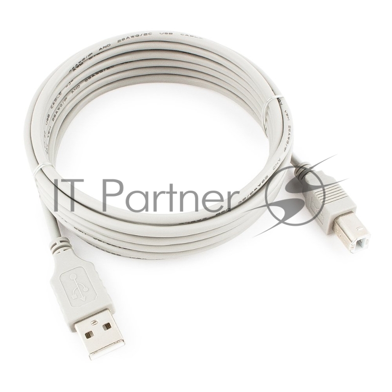Кабель USB2.0 Cablexpert CC-USB2-AMBM-10-N, AM/BM, медь, 3.0м, пакет