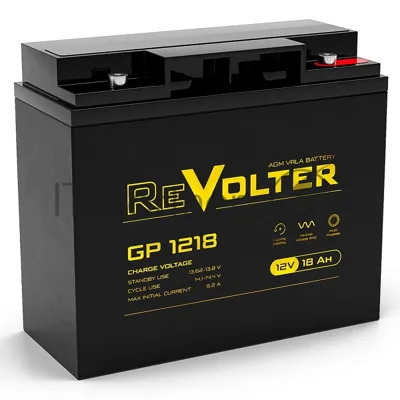Аккумулятор 12В 18А.ч REVOLTER GP 1218