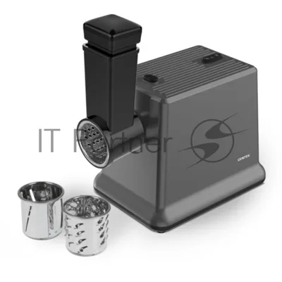 Мясорубка электрическая Centek CT-1625 черный, 2000 Вт, 2.0 кг/мин, реверс, защита от перегрузки, насадки - 5