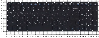 Клавиатура для ноутбука Acer Aspire VN7-593G черная с подсветкой
