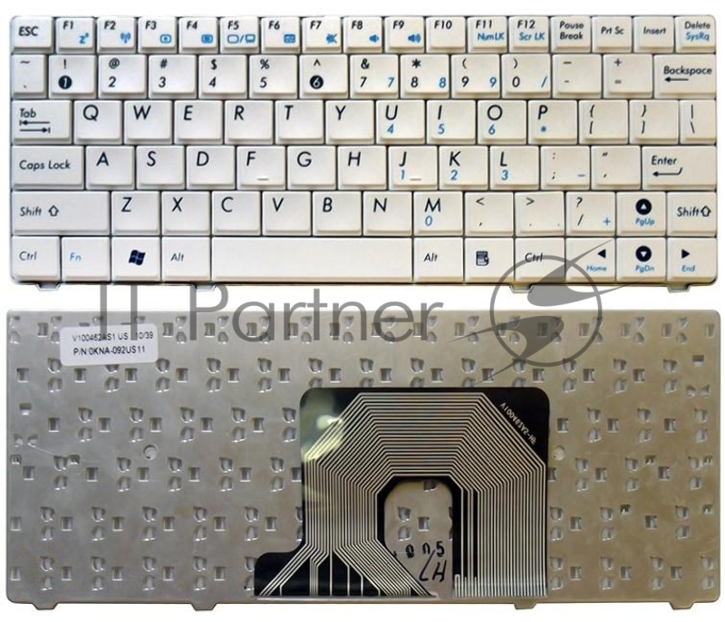 Клавиатура для ноутбука Asus Eee PC 900HA 900SD T91 белый