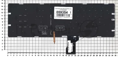 Клавиатура для ноутбука Asus ROG GL502VM черная без рамки с фиолетовой подсветкой